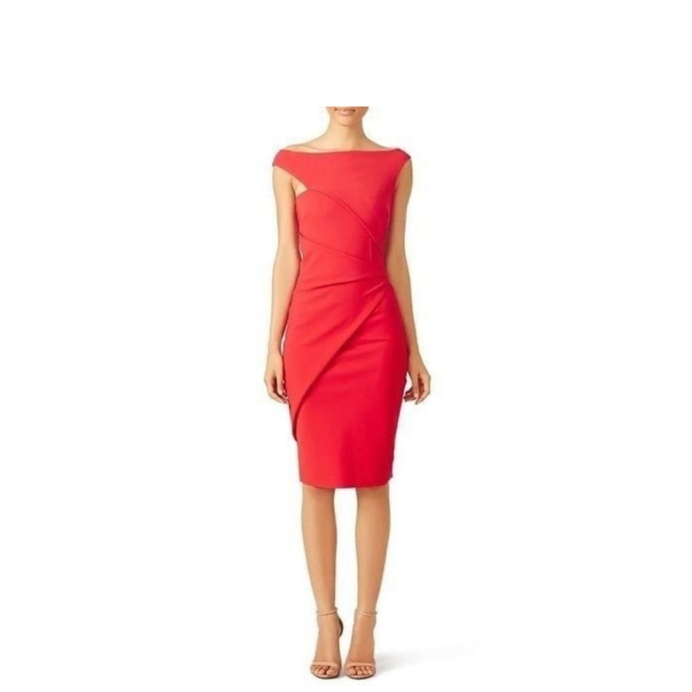 Chiara Boni Asymmetrical Red Dress